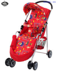 Red 2 Position Lightweight Premier Pram Stroller