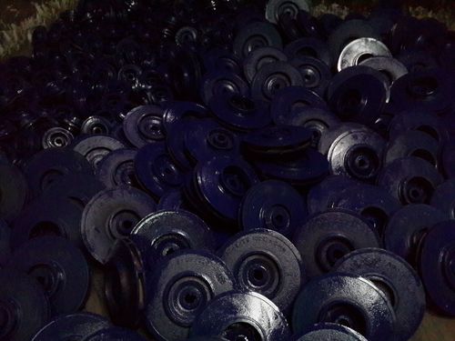 Heavy Duty Cast Iron Pump Impeller - Color: Blue