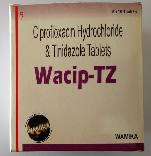 सिप्रोफ्लॉक्सासिन हाइड्रोक्लोराइड और टिनिडाज़ोल टैब्लेट्स जनरल मेडिसिन