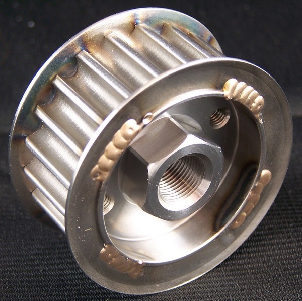 Flat Timing Belt Pulley - Color: Black