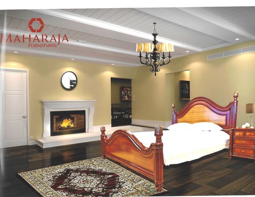 आधुनिक लकड़ी का बिस्तर