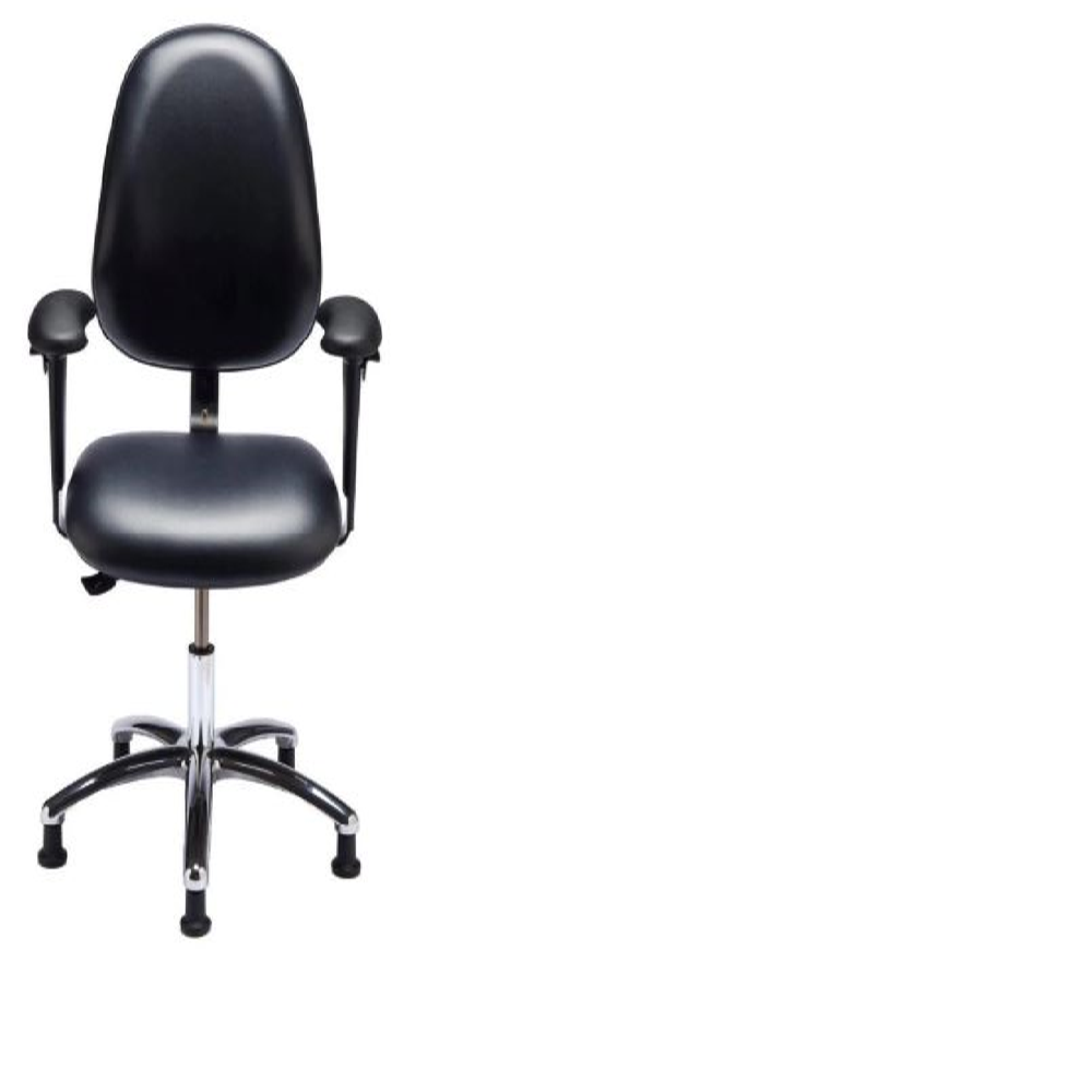 Esd Chairs With Handles - Color: Black