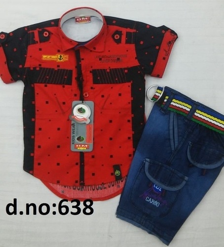 रेड एंड ब्लू समर बाबा सूट