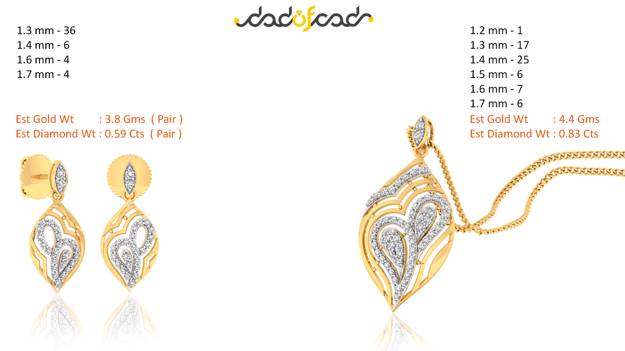 18k Yellow Gold Earring With Diamonds