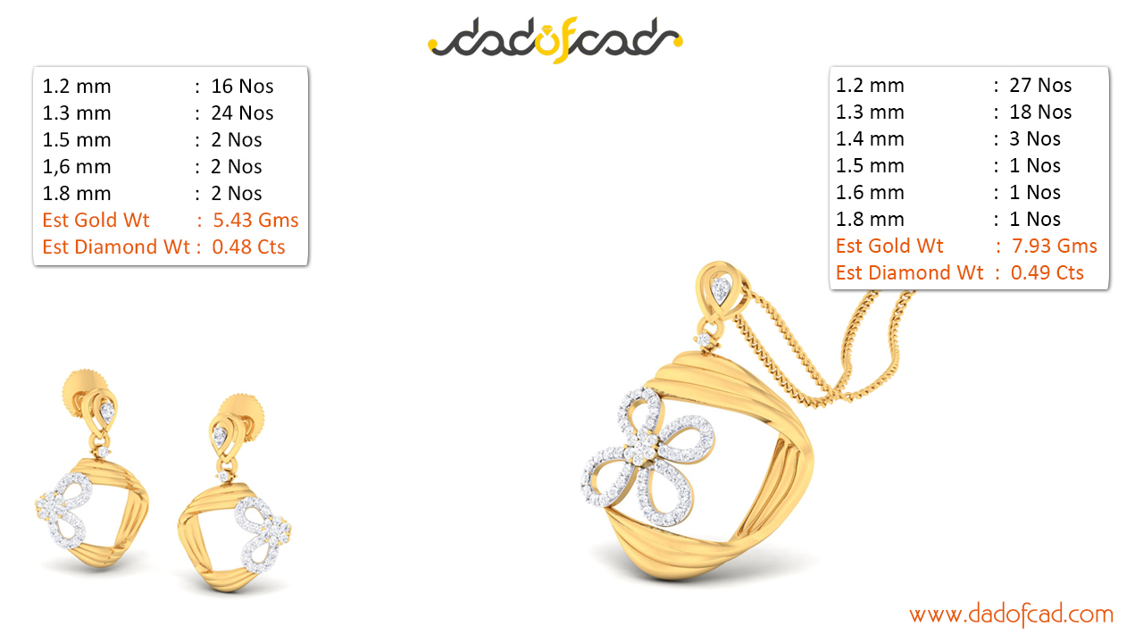 18k Yellow Gold Earring With Diamonds