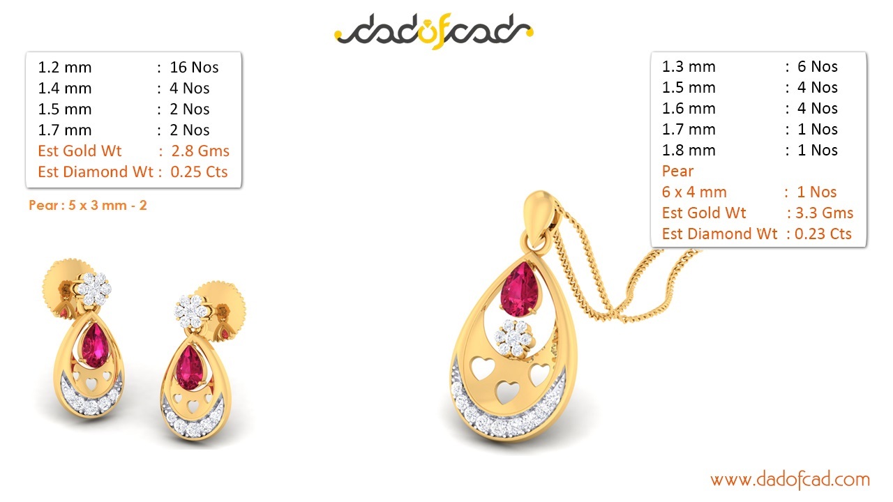 18k Yellow Gold Earring With Diamonds