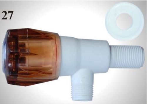 PVC Crystal Handle BIB Taps - PVC Material, Round Shape, Pipe Connection | Ideal for Residential and Industrial High-Performance Applications