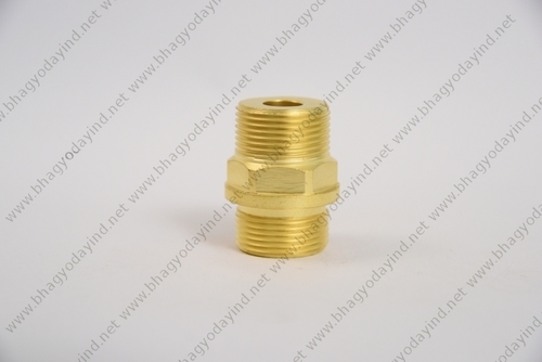 Brass Hex Reducer - Durable Brass Material, Standard Hex Dimensions | High-Precision Fitting for Secure Connections