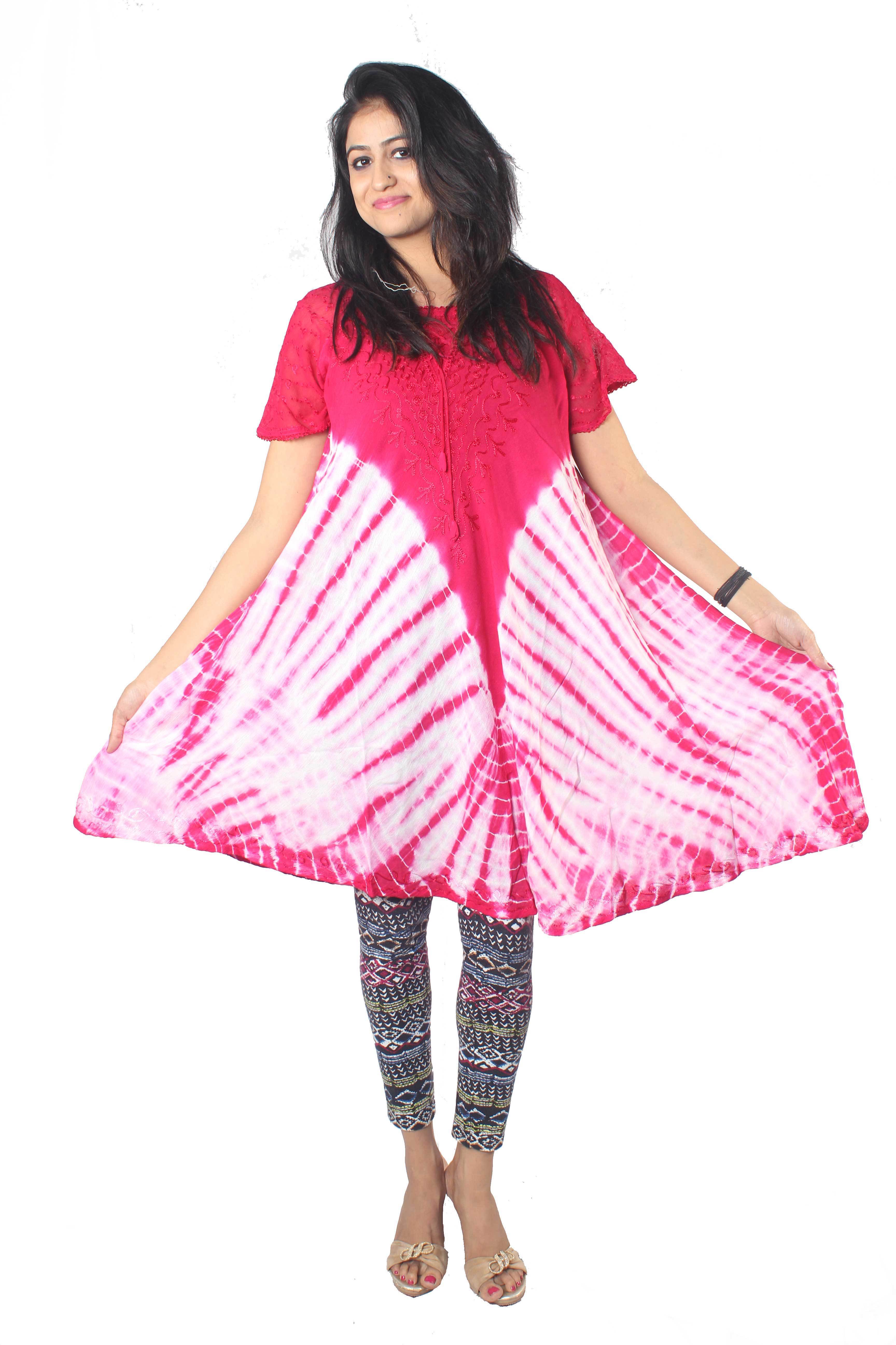 Multicolor Tie Dye Dress