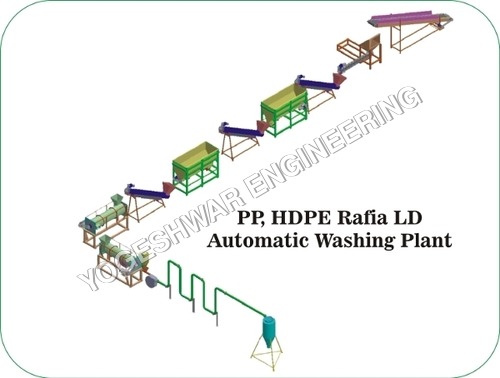 स्वचालित प्लास्टिक रिसाइक्लिंग संयंत्र