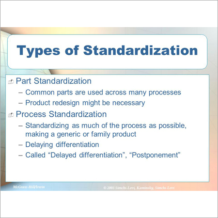 Standardization Services