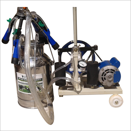 Stainless Steel Hand Cum Motorized Milking Machine