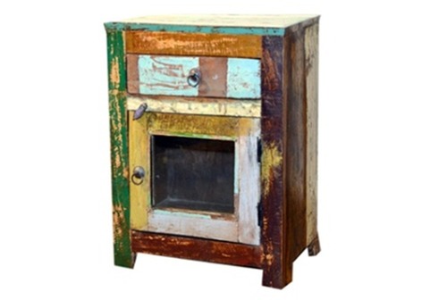 पुनः प्राप्त लकड़ी का दराज