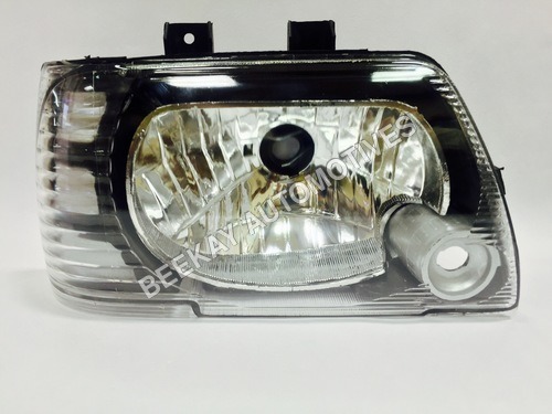 Head Light Assy Maruti (Type-3) - PVC Plastic, 12-24 Volt | Color: White, Used For Vehicles