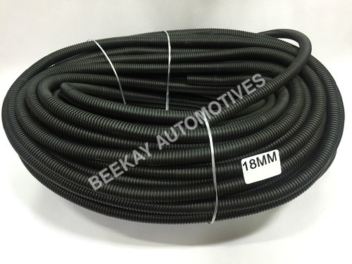 Corrugated Sleeve - Polyethylene, 18mm Diameter, Black | Long Lasting & Easy to Use, Ideal for Connecting Battery to Starter Motor