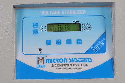 Stabilizers Labels - Three Phase, 50-280V Input Voltage | 50-60 MHz Frequency, 1 Year Warranty