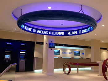 एलईडी प्रदर्शित करता है