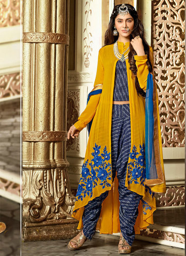 जॉर्जेट रेहान काम डिजाइनर सलवार कुर्ता