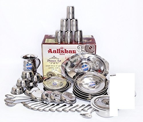 स्टेनलेस स्टील डिनर सेट