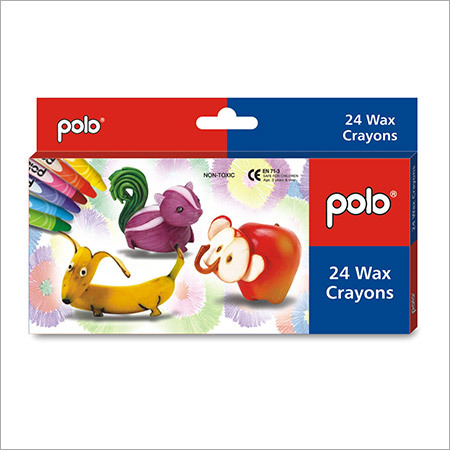 Wax Crayons - Premium Quality Wax, 75mm Length, 24 Assorted Colors | Non-Toxic, Smooth Texture, Easy to Hold, Ideal for School and Home