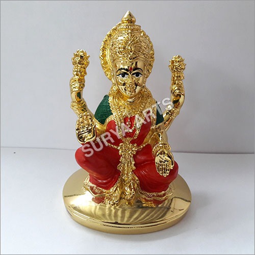 गोल्ड प्लेटेड लक्ष्मी प्रतिमा की ऊँचाई: 11 सेंटीमीटर (सेमी)