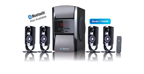 4.1 Multimedia Speaker System - 50W + 15W x 4 Output Power, 40Hz - 20KHz Frequency Response, Black Color, Digital LED Display with USB, FM, SD, AUX