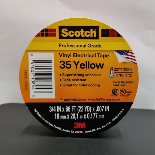 Red 3M Scotch 35 Vinyl Electrical Tape