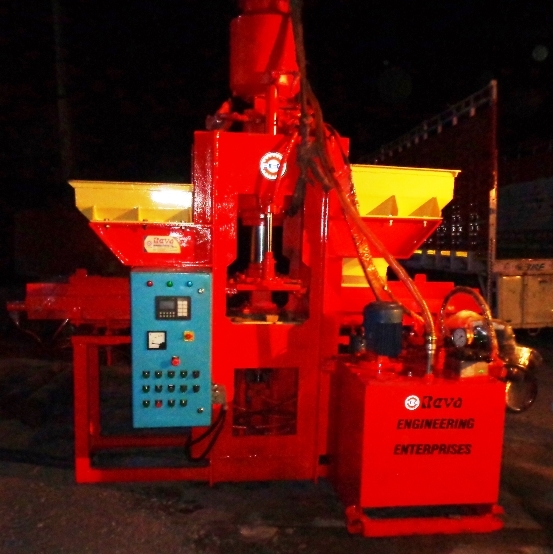 Concrete Paver Block Machine - Steel Material, 7.5 Hp Power, 2500-3000 Psi Pressure | High Output, Low Maintenance, Durable, Reliable, Automatic, Efficient, Versatile