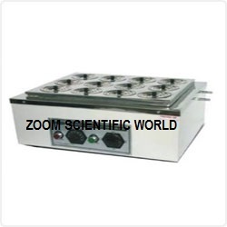 Water Bath Rectangular - Stainless Steel, 6/12 Holes, White | Automatic Cut-off, Digital Temp. Indicator Optional