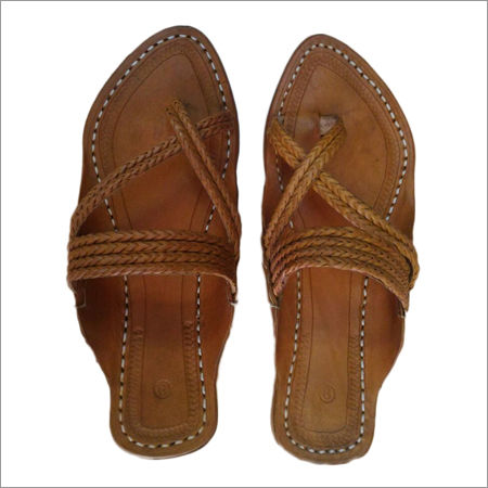 Kolhapuri Designer Pure Leather Chappal