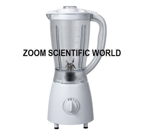 Blender - Pilastic Material, 380-1000 Ltr Capacity, White and Transparent Color | High Speed Blender for Fruit Only