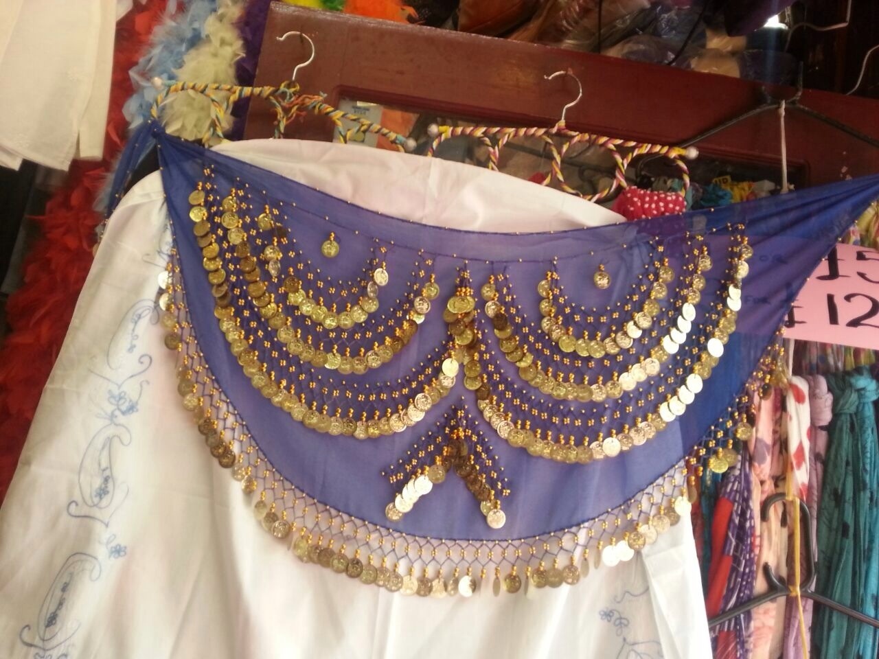 Belly Dance Belts - Metal And Velvet, Varied Sizes, Blue | Attractive Look, Comfortable Fit, Durable Material, Elegant Design, Perfect Finish, Unique Pattern, Versatile Style