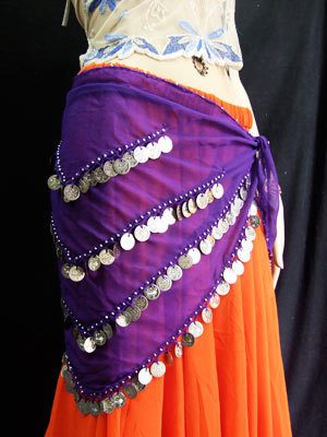 Belly Dance Belts - Metal And Velvet, Varied Sizes, Blue | Attractive Look, Comfortable Fit, Durable Material, Elegant Design, Perfect Finish, Unique Pattern, Versatile Style