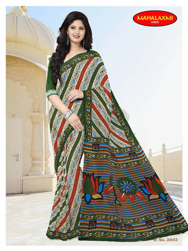 Stylish Cotton Printed Sarees