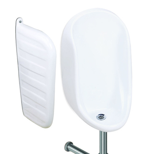 व्हाइट हाफ स्टॉल यूरिनल