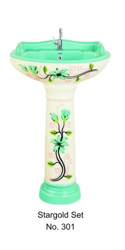 ग्रीन स्टर्लिंग पेडस्टल वॉश बेसिन