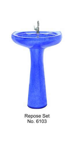 Blue Rustic Wash Basin 