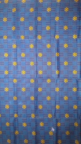 Printed Blue Cotton Touch Lungis