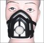 Pollution Mask - PVC with Valve | Application: Traffic Police, Pharma Industry, Color: Black