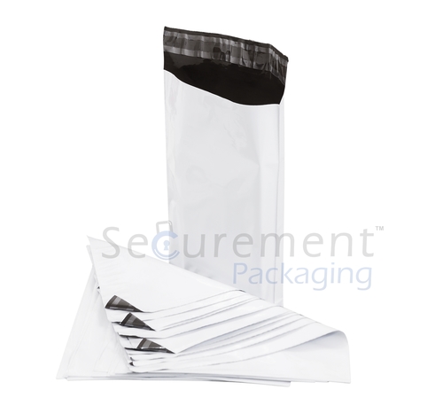 Security Poly Bags - 60 Micron LDPE, 4.5 x 10 Inches | Peel & Seal Closure, Tamper Proof, Recyclable & Lightweight Design