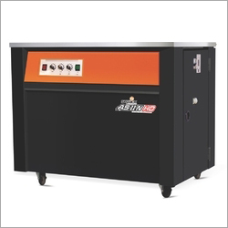 Box Strapping Machine - Mild Steel, 897x570x785 mm, Matte Black | Semi-Automatic, Adjustable Tension, Temperature & Feed Length