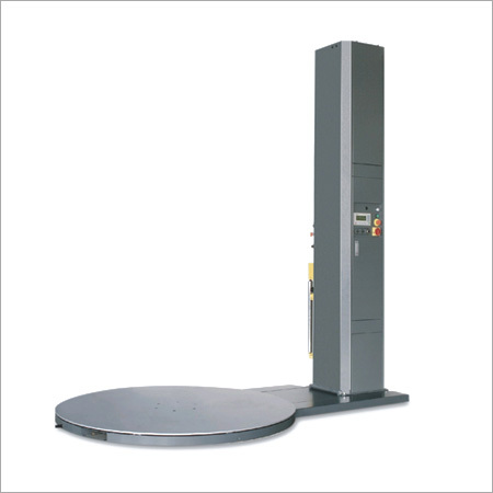 Stretch Wrapping Machine - Semi-Automatic, 80 kg Mild Steel, 220-240V 1KW | Silver, 2000 mm Max Palette Height, 0-12 rpm Turn Plate Speed