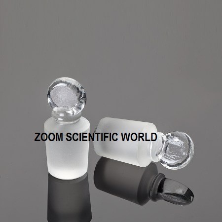 Stoppers For B.O.D Bottle - Glass, 21mm Size, Transparent Color | Designed for Laboratory Use, Perfect for B.O.D Bottles