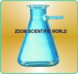 Fillter (Buchner) Flask - Glass, 52x86 mm Dimensions, Transparent | Laboratory Essential for Efficient Filtration
