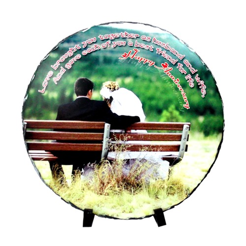 गोल पत्थर का प्लेट