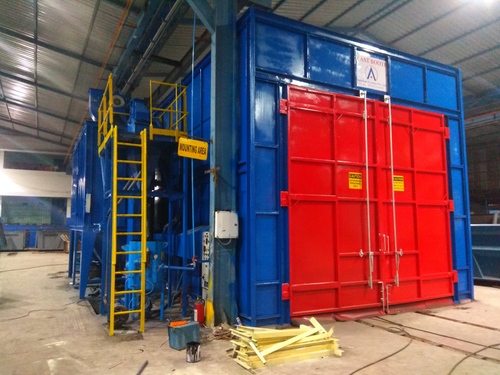 कॉस्ट्यूमिर सेमी ऑटोमैटिक शॉट ब्लास्टिंग मशीन