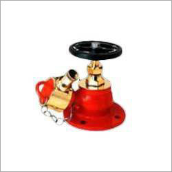 Orange And Gold Single Valve Fire Hydrant System
