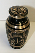 Black Keepsake Urn