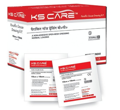 Paraffin Gauze Dressing - Soft, Absorbent Material | Sterile, Lightweight, Easy to Apply