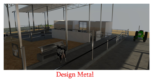 पूर्वनिर्मित स्टील संरचना डेयरी फार्म शेड्स